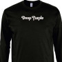 Футболка з довгим рукавом чорна з вишивкою DEEP PURPLE